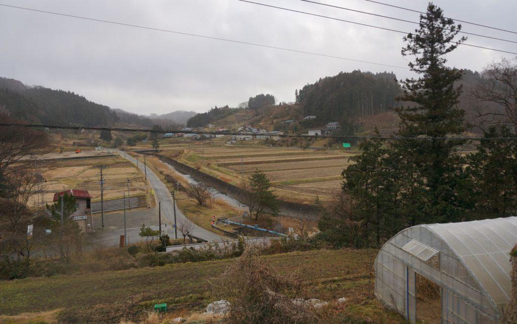 自宅から見える里山の風景