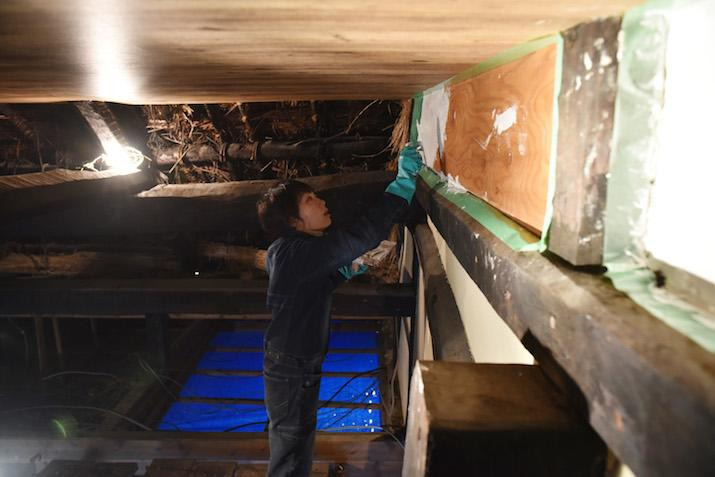 家族みんなで修繕をしながら暮らしている